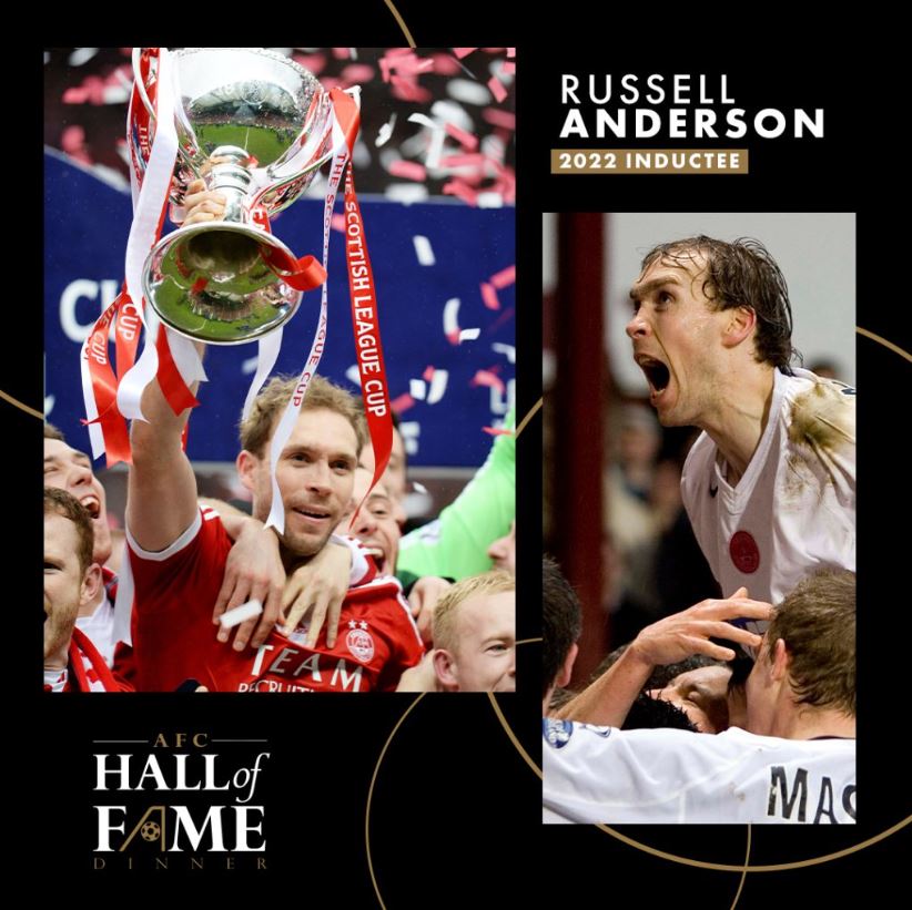 A huge congratulations to our very own @Russell4nderson on his induction into the @AberdeenFC Hall of Fame! 🏆