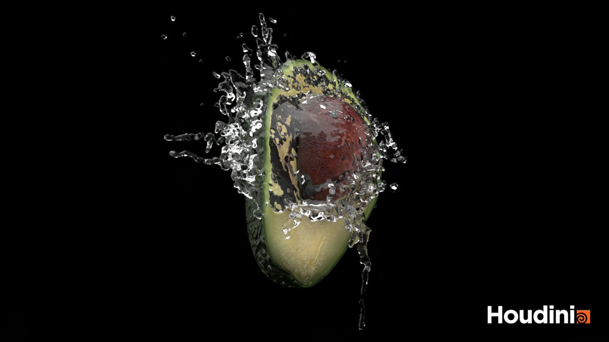 Design4ndmore's tweet photo. Work-In-Progress sur #houdini
Simulation de fluide 💦 avec un slow motion bien placé 🥑
#3Dart #motiondesign #designer #entrepreneure #saintnazaire #nantes #houdiniapprentice #vfx #3Dvfx #simulation3D #3D #animation3d #vfxapprentice #autodidacte #animation https://t.co/ByDzpmHEAM