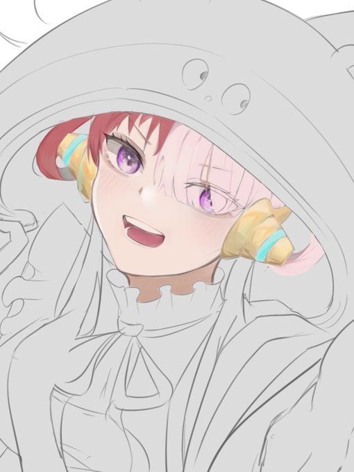 いつもと違う塗り方だから時間かかるでも、楽しい。。。。。。。#イラスト 