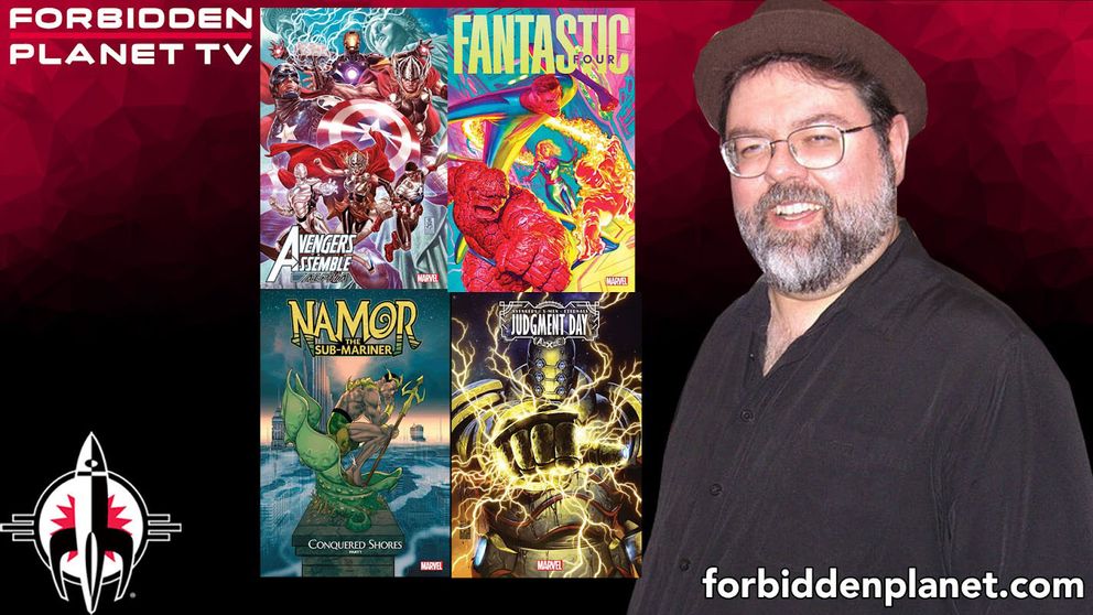 ForbiddenPlanet's tweet photo. Tom Brevoort, the man who knows more about Marvel Comics than anyone on the planet, returns to Forbidden Planet TV to chat about @Marvel's explosive publishing plans for Fall 2022 - and beyond!

Full interview at the link below 🚀

https://t.co/LmSV5Cj7Ux https://t.co/zz1eoanHGU