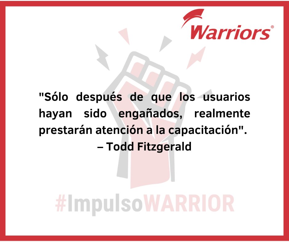 #ImpulsoWARRIOR Síguenos en nuestras redes sociales y en nuestro BLOG warriorsdefender.mx

#cybersecurity  #gestiónempresarial #educación
#BolsaDeTrabajo #empleo #ciberseguridad #seguridadinformatica