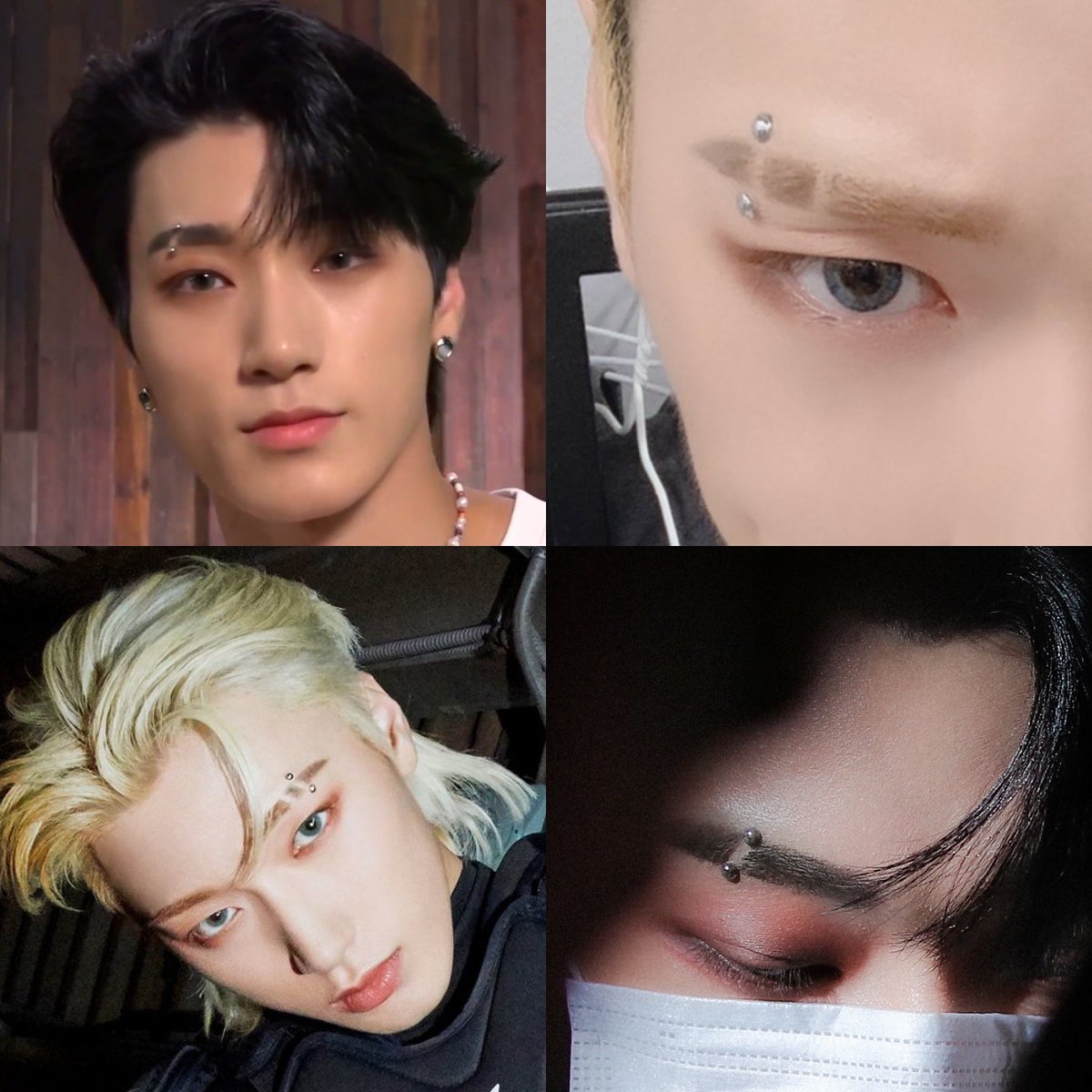 choi_nele's tweet photo. so san was thinking of getting a real eyebrow piercing… https://t.co/HGnsoDTq25