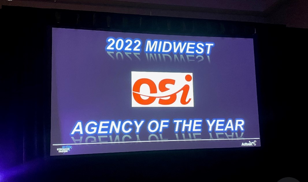 OSI3404's tweet image. Successful conference! OSI took home Midwest Agency of the year for the 5th time. Comigrations to all!