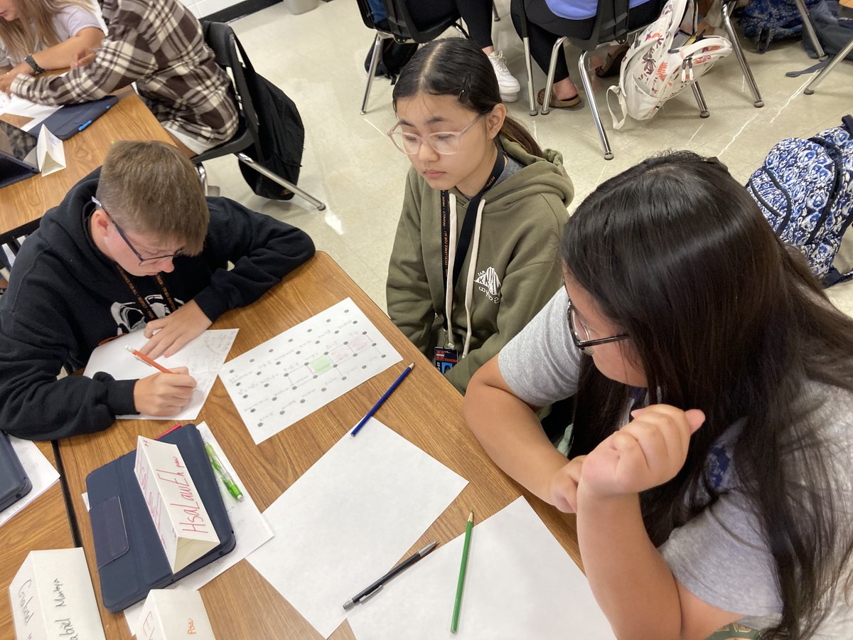 lindseybrewer's tweet photo. Warm-up/Review Solving Equations #DotsandBoxes #TransformYourClassroom #NotaWorksheet @HuronHighSchool @HuronSDSchools #BrewerMathFun https://t.co/MjdmBhtCvx