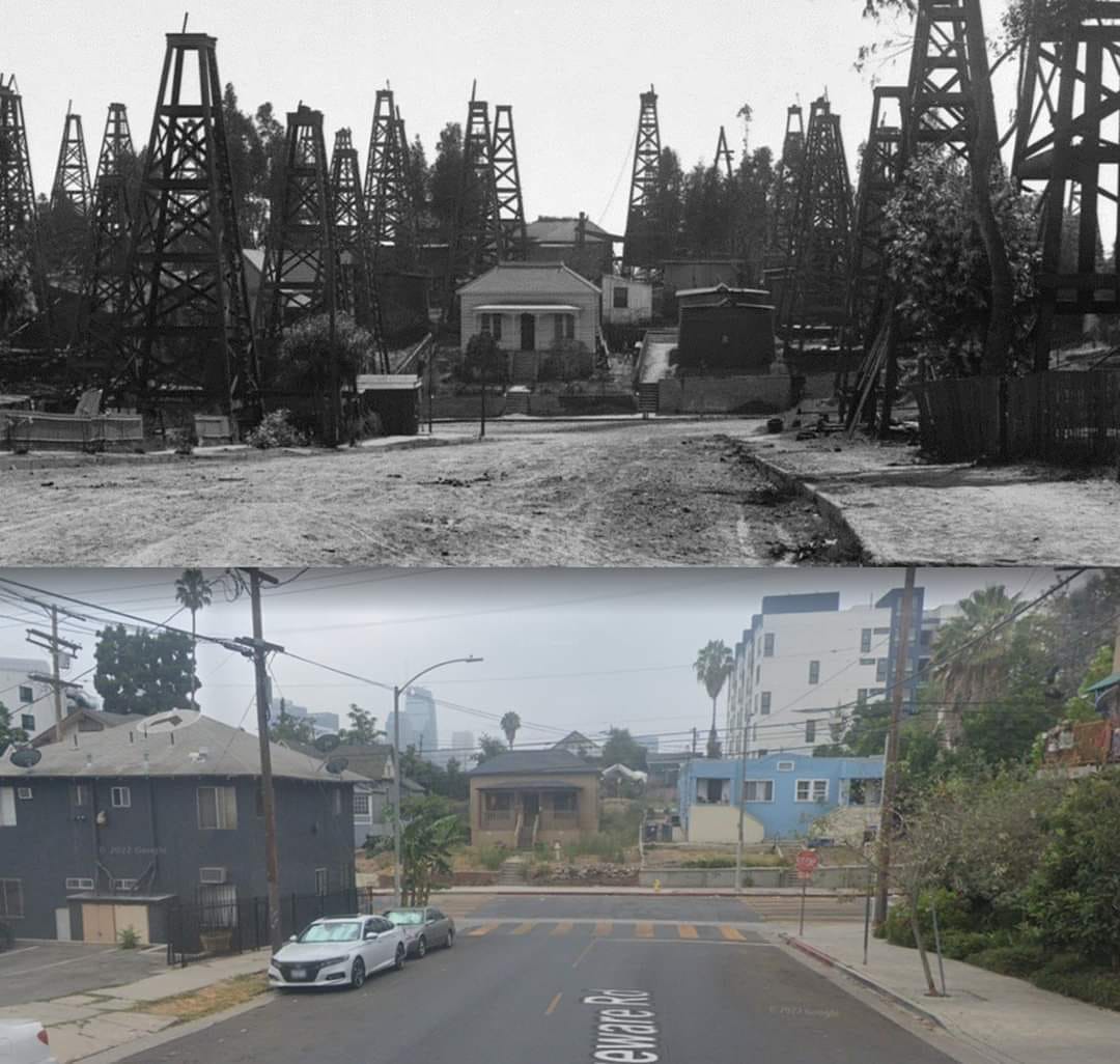 Patrick De Haan ⛽️📊 on Twitter "Oil oil wells in LA. 1902 vs 2022... the LA oil field