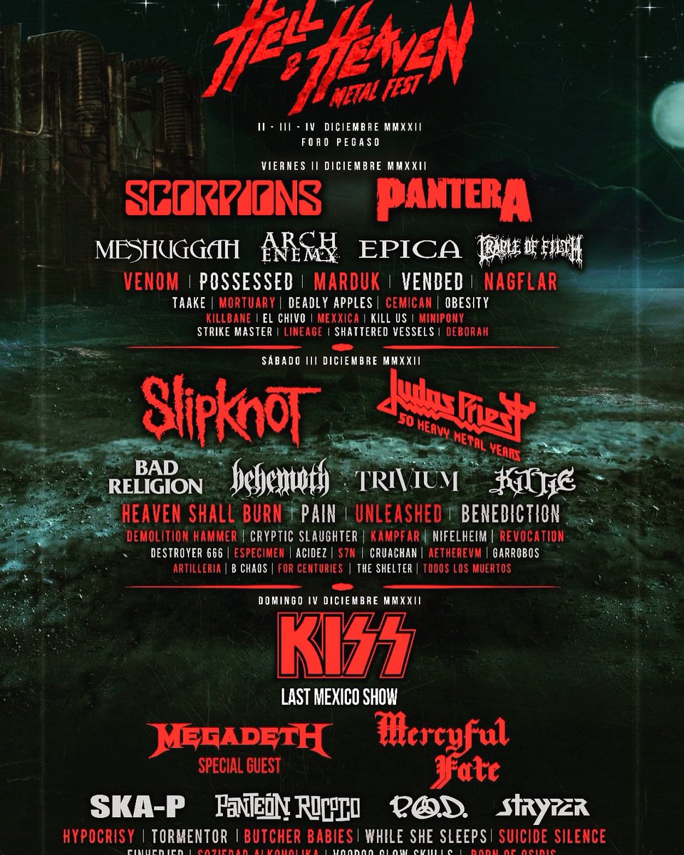 Mexico here we come!

Always an honor to do what we do. Thank you @hellandheavenfest for having us👊🙏