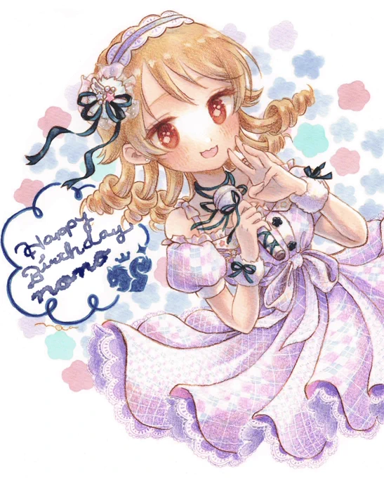 ハッピーバースデ〜〜過去絵のリメイクでごめん…#森久保乃々生誕祭#森久保乃々生誕祭2022 
