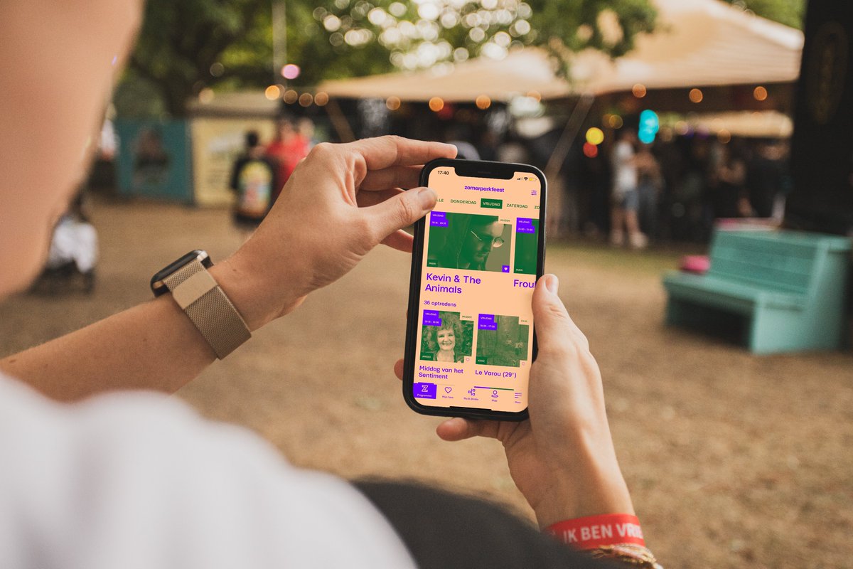 Hoe laat en op welk podium speelt die ene band ook alweer? En waar scoor ik die lekkere vega-burger? De Zomerparkfeest-app weet het allemaal!

Download de app via zomerparkfeest.nl/app.

📸: Pam van den Broek