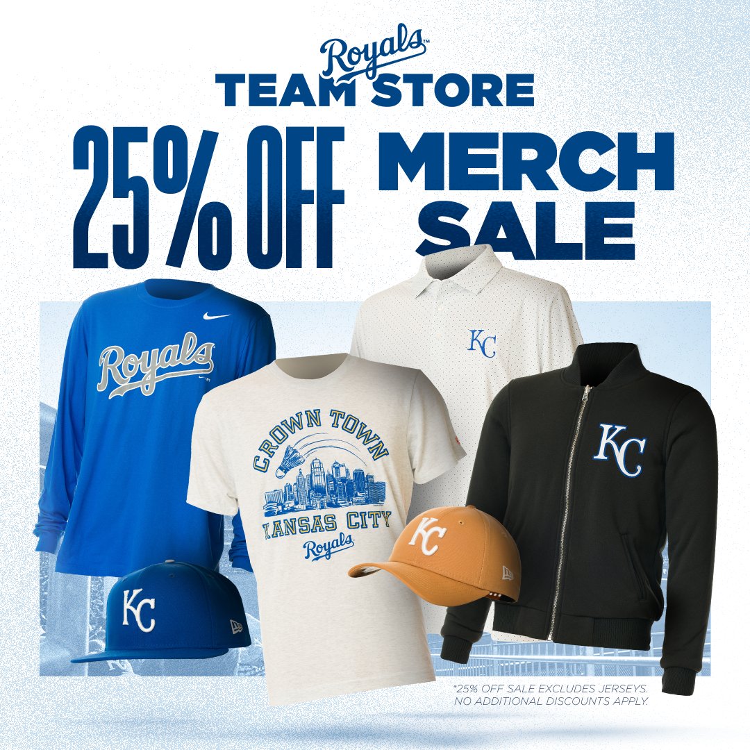 Kansas City Royals Team Store on X: SALE STARTS TODAY! Take 25