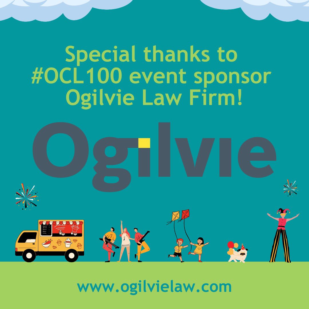 WCLYEG's tweet photo. We ❤️ a company that invests in their community, and that’s why we’re sending a shoutout to #OCL100 event sponsor @LawOgilvie! This full service law firm that works with businesses &amp; individuals with various legal matters. Learn more at https://t.co/keXbvMwEmx. #YegOliver #AbLaw https://t.co/h5E6DdffRH