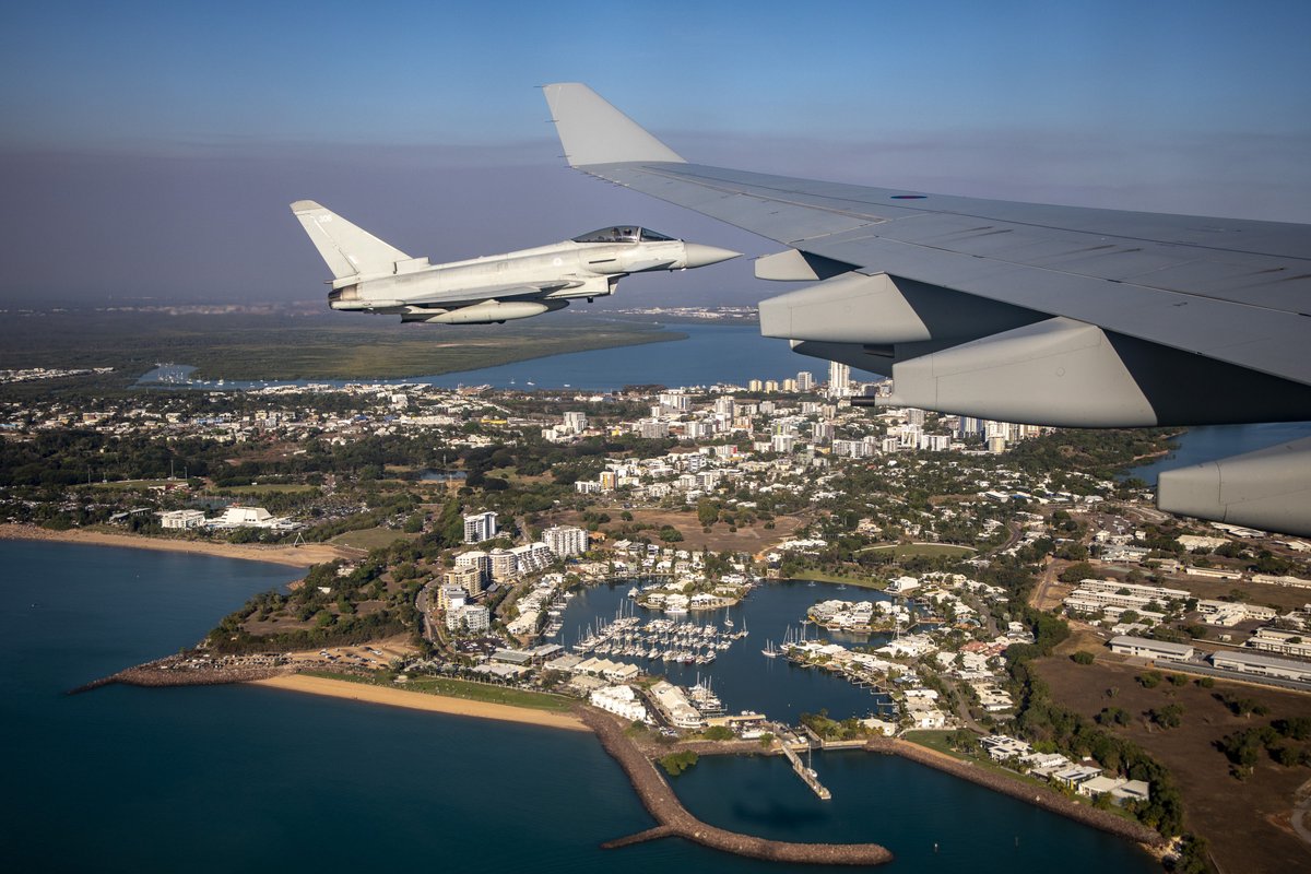 RAFPhotog's tweet photo. Exercise Pitch Black 2022 is the @AusAirForce's most significant International Engagement activity with forces participating from a wide range of partner and allied nations developing and enhancing military relationships at all levels

🇬🇧💪🇦🇺🦘 https://t.co/suRpoy5706