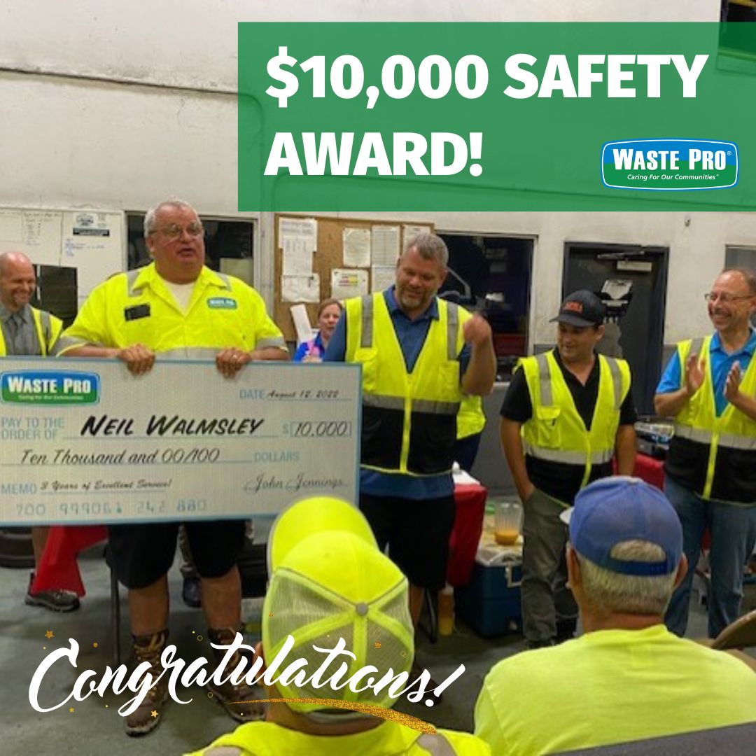 Waste Pro on Twitter "Congratulations to Neil on earning his first