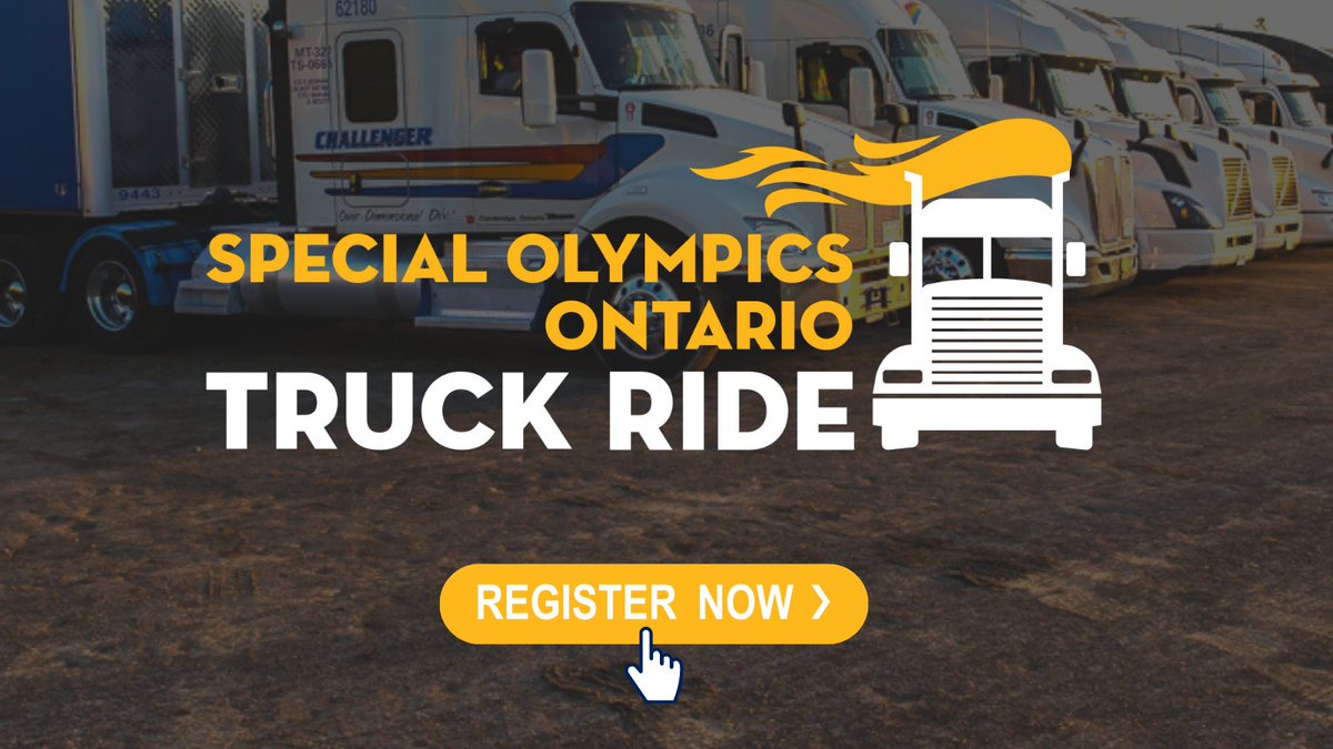 There are just about THREE WEEKS to go until the <a href="/SOOntario/">Special Olympics Ontario</a> Truck Ride! Want to learn how you can get involved? Head to truckride.ca for more information!