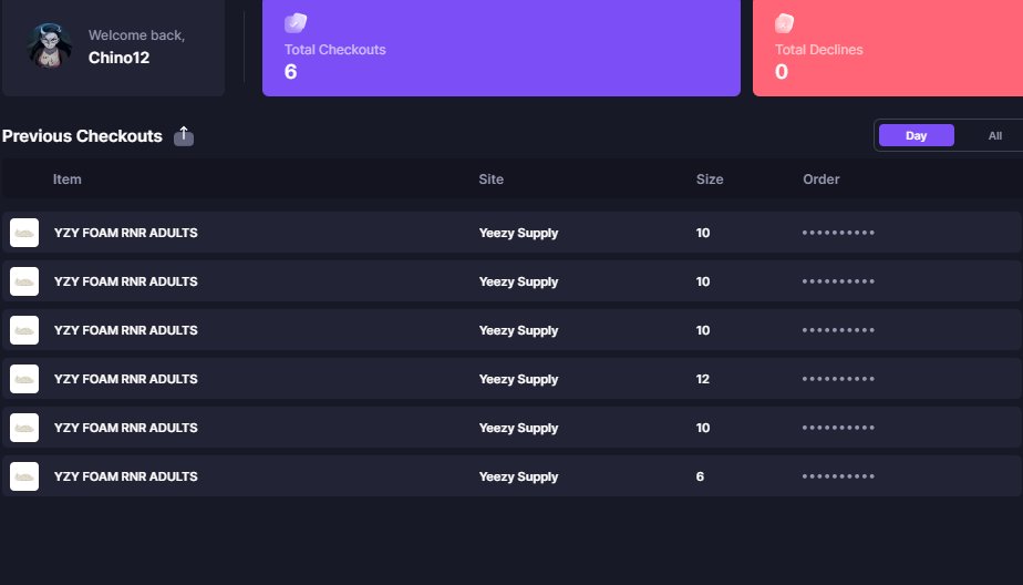 Chino (@chinorikan) on Twitter photo Hopefully the start of something beautiful
Bot: <a href="/ValorAIO/">Valor</a> (2 instances)
Proxies that hit: <a href="/LiveProxies/">Live Proxies</a> (3) @OculusProxies (1) <a href="/CometProxies/">Comet Proxies</a> (1)
Gmails: <a href="/aycdio/">AYCD</a> ran w/ <a href="/VanishedIO/">VanishedIO</a>. In bot harvester ran w/ <a href="/NotifyAccounts/">Notify Goods</a> Hopefully the start of something beautiful
Bot: <a href="/ValorAIO/">Valor</a> (2 instances)
Proxies that hit: <a href="/LiveProxies/">Live Proxies</a> (3) @OculusProxies (1) <a href="/CometProxies/">Comet Proxies</a> (1)
Gmails: <a href="/aycdio/">AYCD</a> ran w/ <a href="/VanishedIO/">VanishedIO</a>. In bot harvester ran w/ <a href="/NotifyAccounts/">Notify Goods</a>