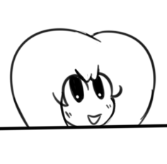 hands you a broom 