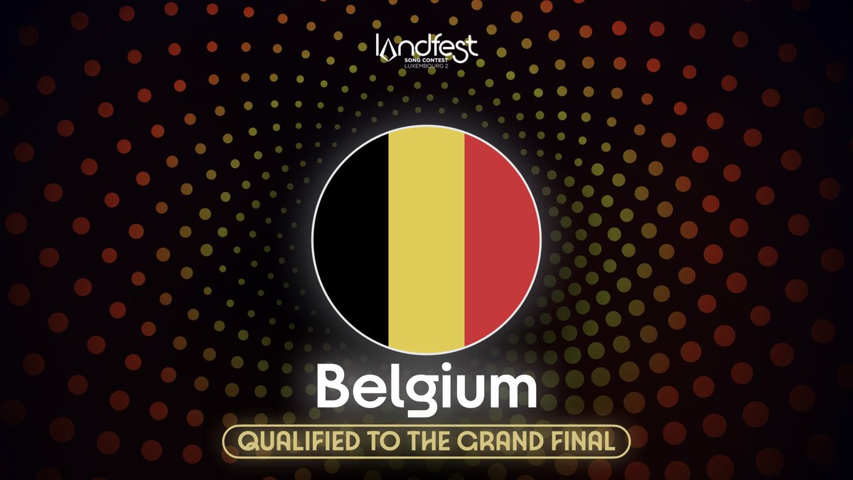 LandfestSC's tweet photo. Qualified for the final is… 🇧🇪 BELGIUM! https://t.co/vsGJqqob8X