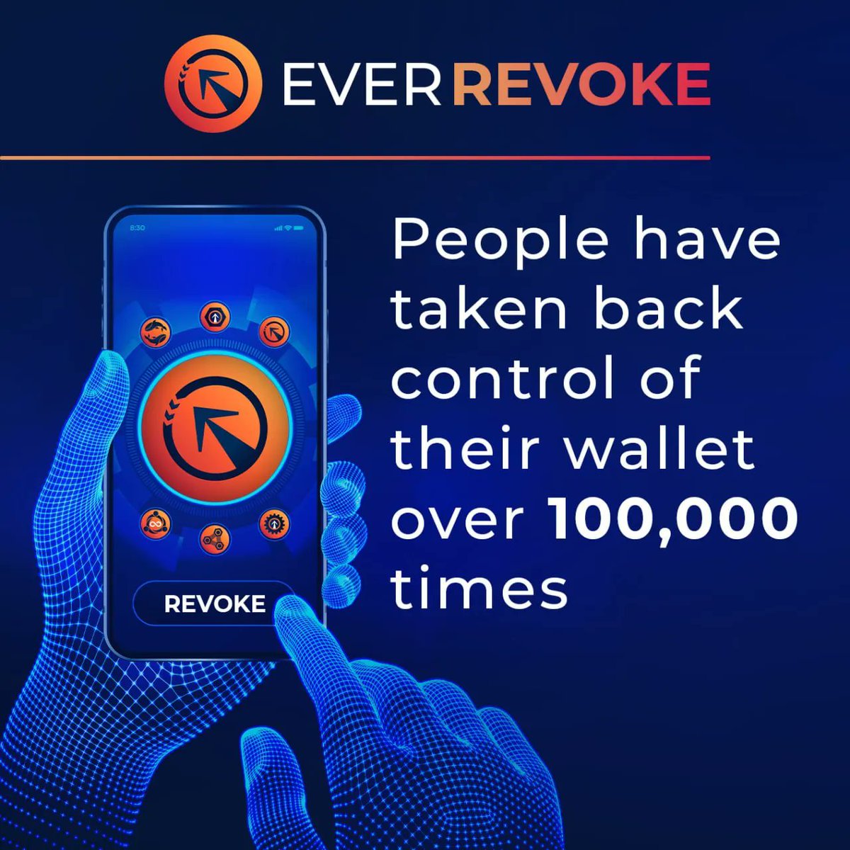 EverRise's tweet photo. #EverRevoke has been used over 100,000 times to date. 

Revoke your active token approvals today at https://t.co/ZGP2CqdMld. Security can never be an afterthought. 🔒 https://t.co/lhmVeCy2Po