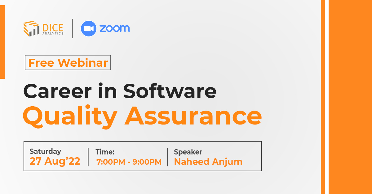AnalyticsDice's tweet image. Happening Tomorrow!
Register now for our FREE webinar on &quot;Career in Software Quality Assurance&quot; to gain insights in a day in the life of a Software Quality Assurance Expert, led by SQA Expert Naheed Anjum. Link: bit.ly/3Km82Pq
