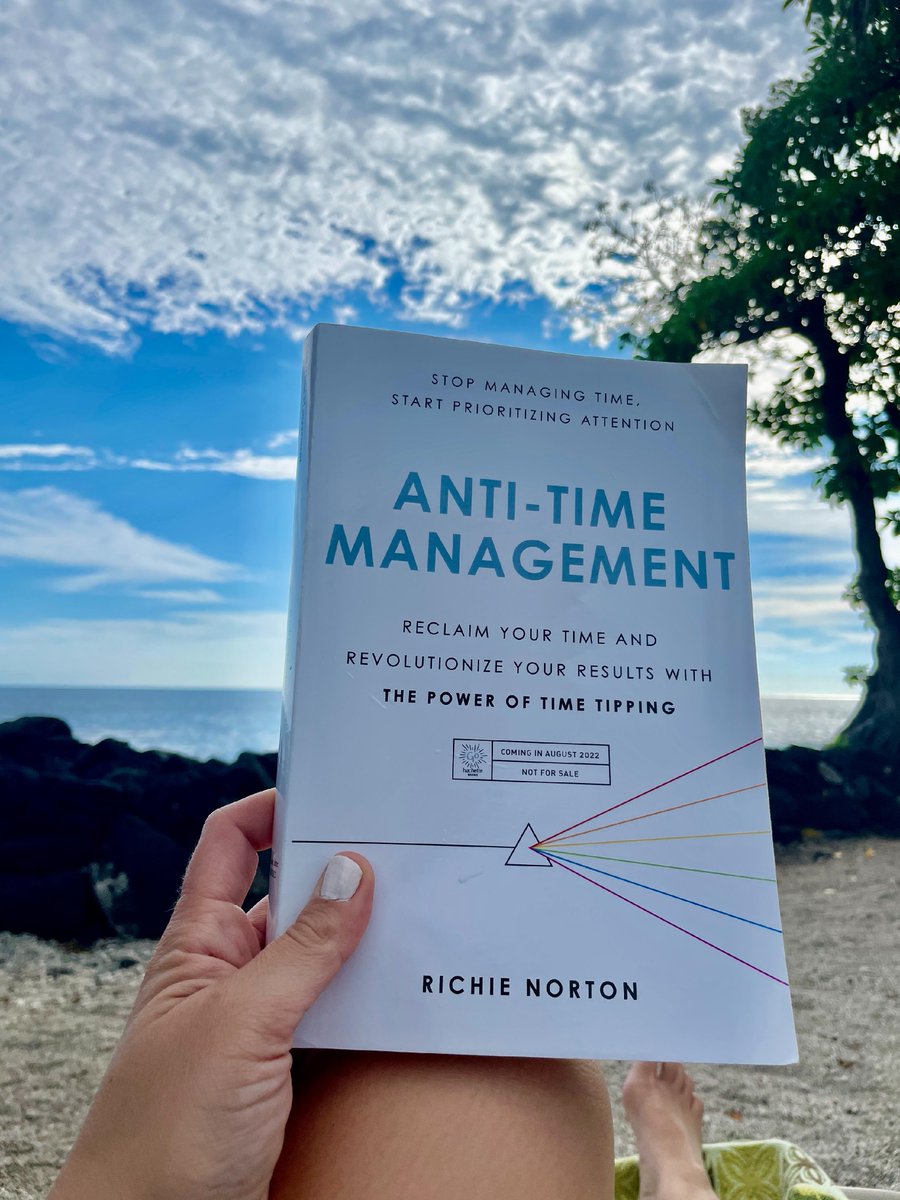 MandyModGirl's tweet photo. Stop managing time. Time tip instead. I just finished reading “Anti-Time Management” by my friend @richienorton and it’s a game-changer. You can pre-order it here: https://t.co/ytN10pvknK? #TimeTipping #AntiTimeManagement https://t.co/CnwB4Y7z8x