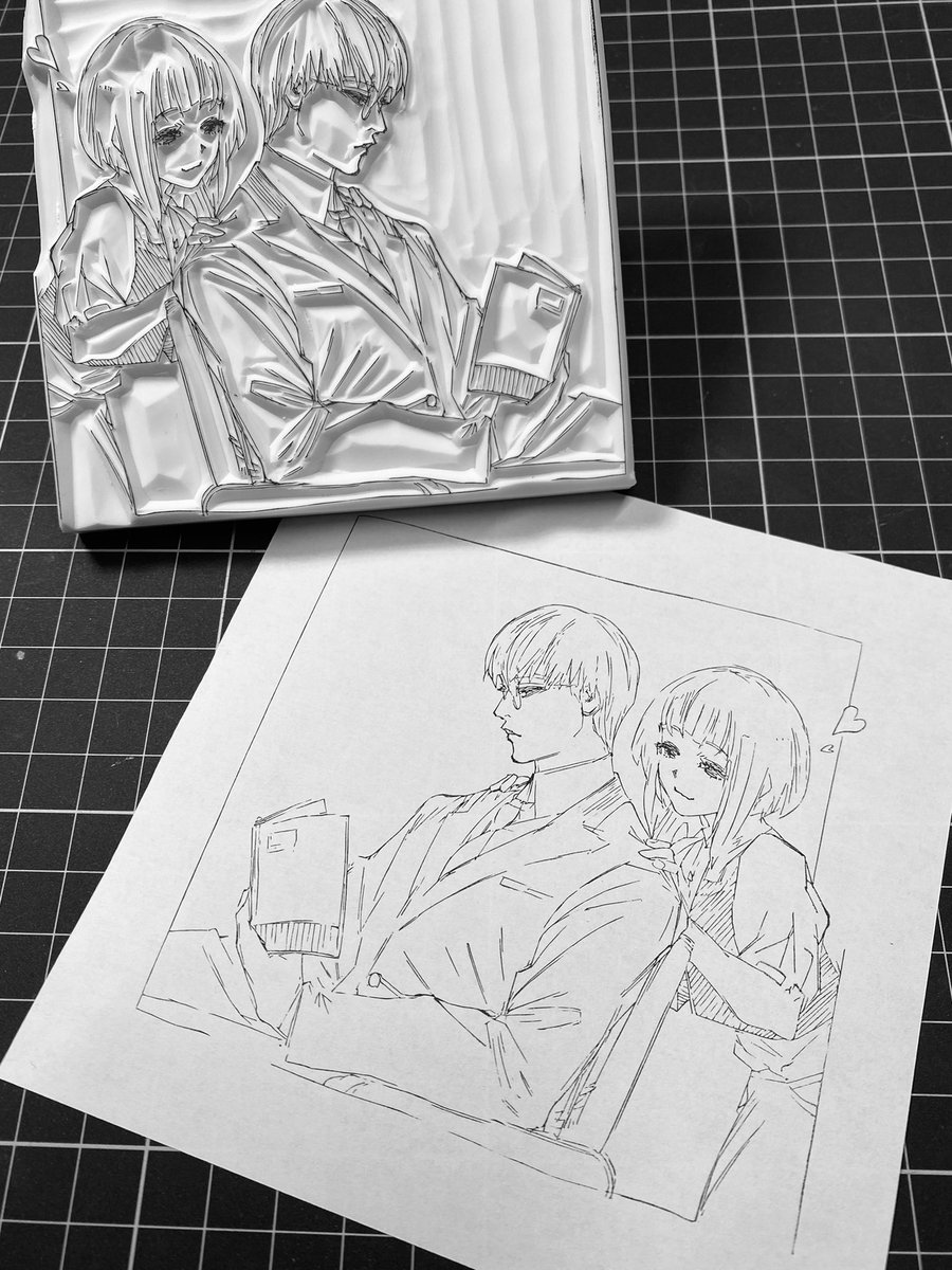 tama_eraser's tweet photo. 東京喰種より
有馬さんとハイル！

 #消しゴムはんこ
 #ゆ会
 #東京喰種 https://t.co/uZoT2cDfBf