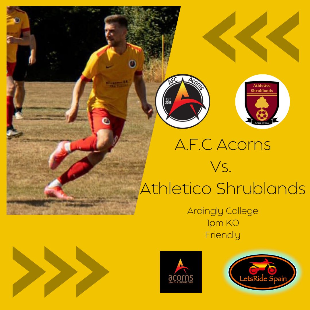 crawleyafc's tweet photo. Tomorrow, we play our final pre season friendly against Athletico Shrublands.
We welcome a few familiar faces back which should make it an interesting match for sure!
#preseason #lastfriendly #football #UTN #afcacorns https://t.co/BQYRYdvTEI