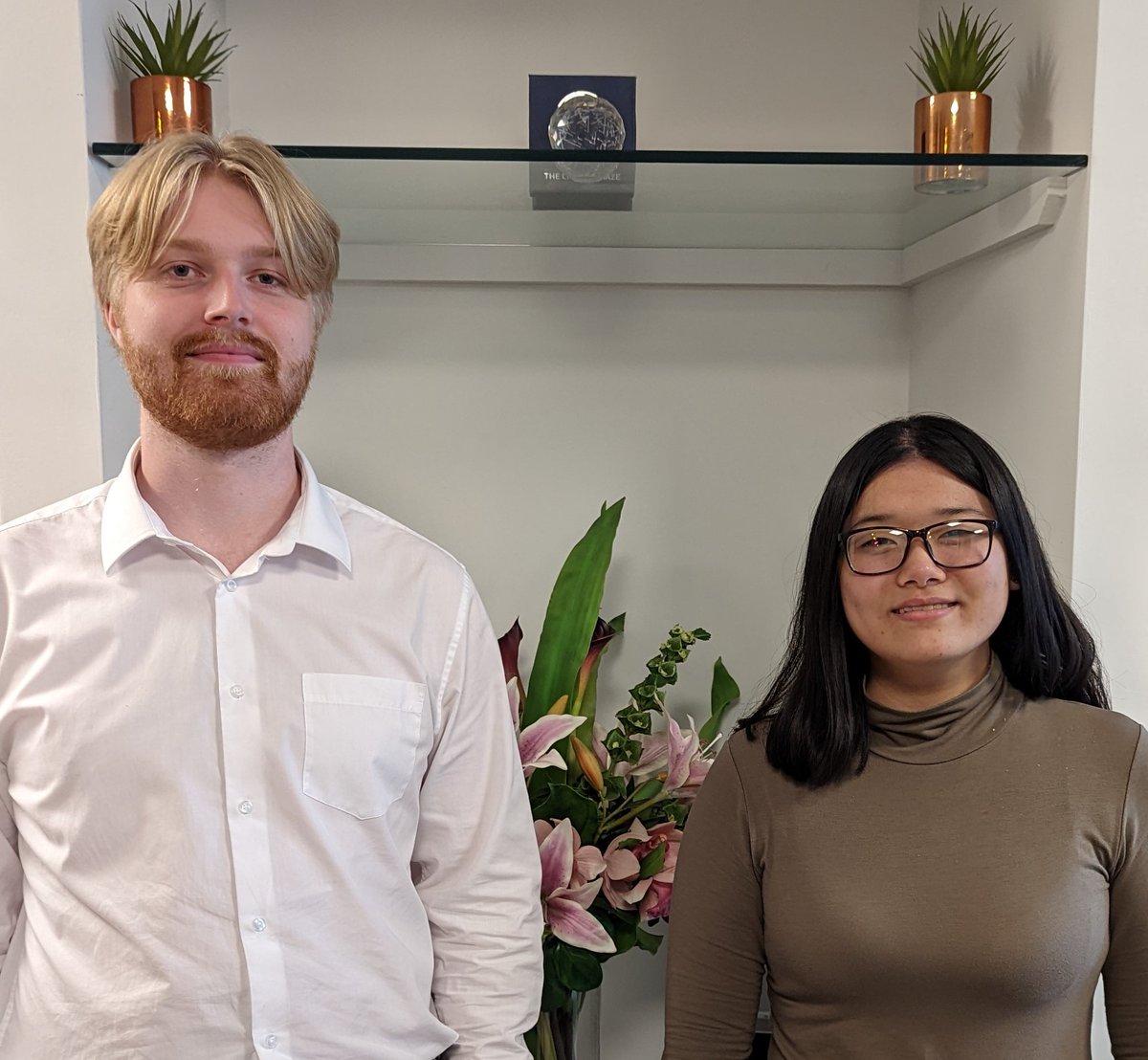 BridgeITSupport's tweet photo. Wonderful welcome to both of our new starters, Linfang Wang our newest service desk engineer and Oskar Grainger as a Junior Security Engineer.

They have just completed their first week at Bridge Partners and we look forward to seeing their progress! https://t.co/fZgnF9I2Pk