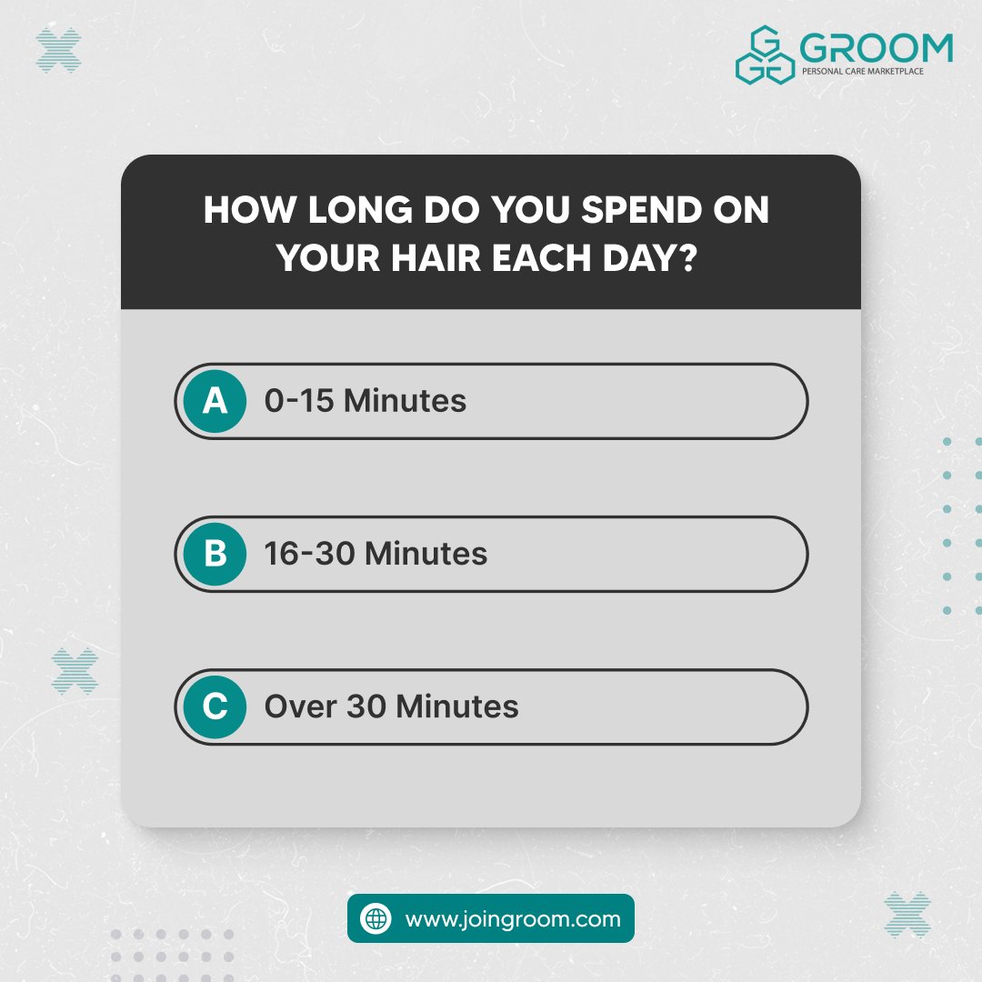JoinGroom's tweet photo. Comment down your average hair routine time!
.
Visit https://t.co/QtwfRSNCnV and book your appointment asap!
.
You can also book appointments from our app.
Android 
https://t.co/DRXL9hq9Vf
IOS
https://t.co/9lsZPi2iFb
.
#groom #groomingtips #groomingservices #haircareroutine https://t.co/EryIYkL9YD