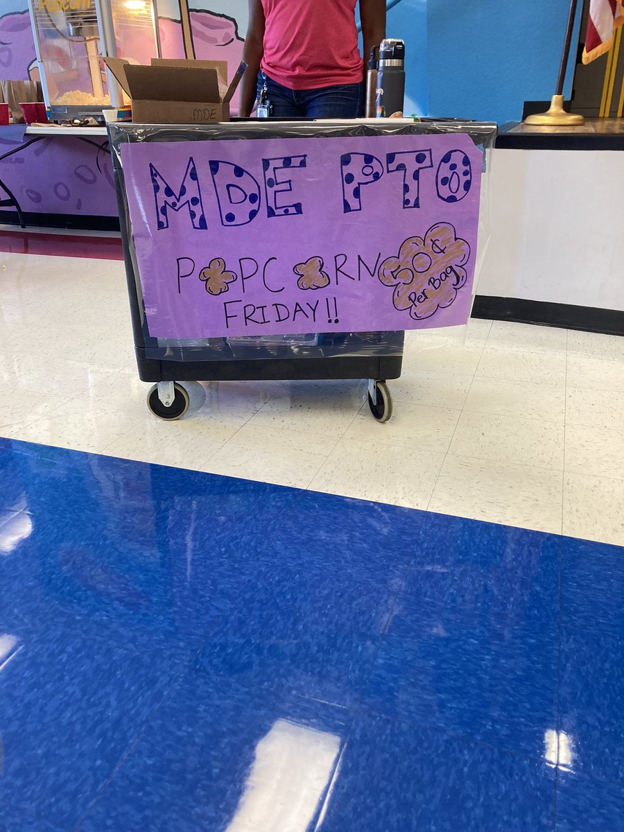 Mrs_Lefever's tweet photo. Happy campers at our first MDE PTO Popcorn Friday!!🍿 50 cents a bag!@MDE_Stars https://t.co/pCkbM3VLrk