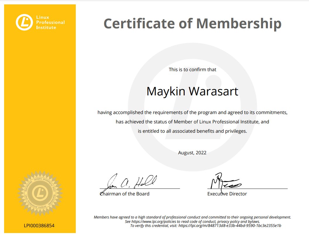 maeklong's tweet image. #LinuxProfessionalInstitute
