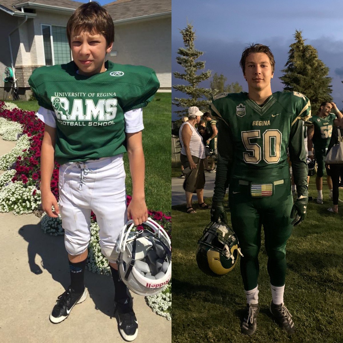 It has been awesome watching my son Ryan climb through the ranks and now playing  his first game with the <a href="/reginarams/">University of Regina Rams</a>