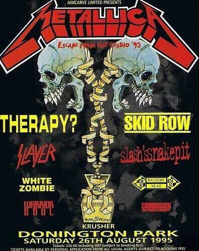MetSince1981's tweet photo. 📆 En el año 1995, un día como hoy 26 de Agosto, @Metallica se presenta en el conocido "Monsters Of Rock" realizado en Donington Park de Castle Donington, Inglaterra 🏴.
#Metallica #MonstersOfRock #MonstersOfRock95 #EscapeFromTheStudio #METALLICAMetalUpYourAss🗡🚽 https://t.co/igdYR7XUBt