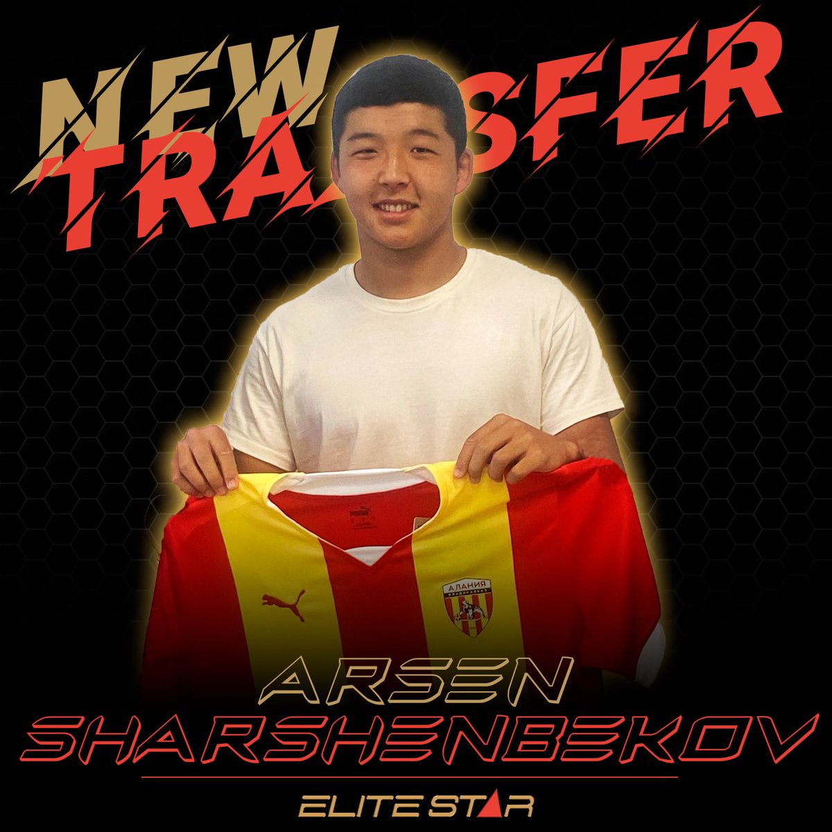 elitestaragency's tweet photo. We have been waiting for this for a very long time, and finally we are ready to announce this officially - 18-year-old Arsen Sharshenbekov has joined FC Alania Vladikavkaz! Arsen signed a 4-year agreement with his new club.  Good luck with your new journey! #ArsenSharshenbekov https://t.co/u2J1RIRxsK