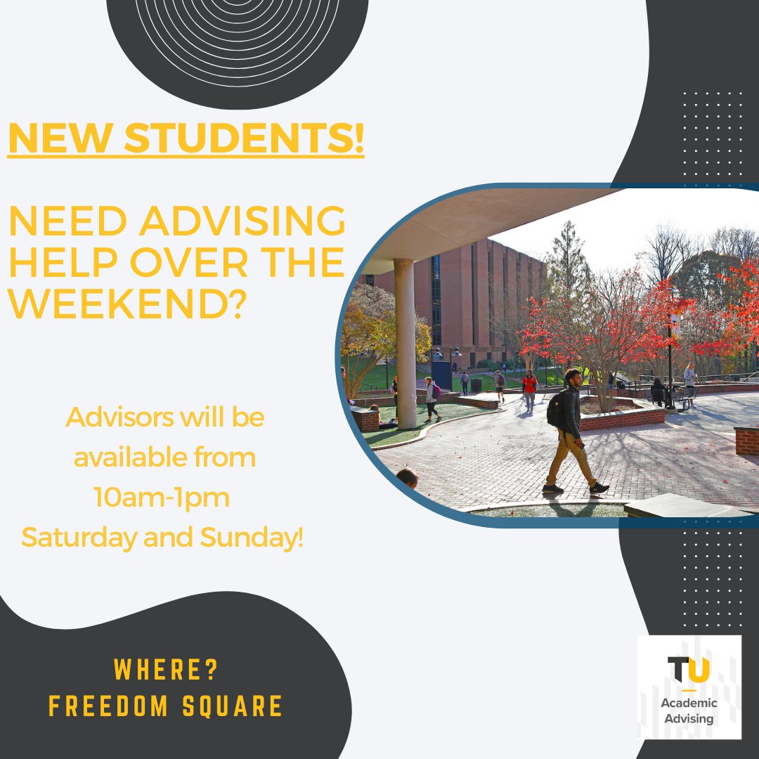 TU Academic Advising tweet media