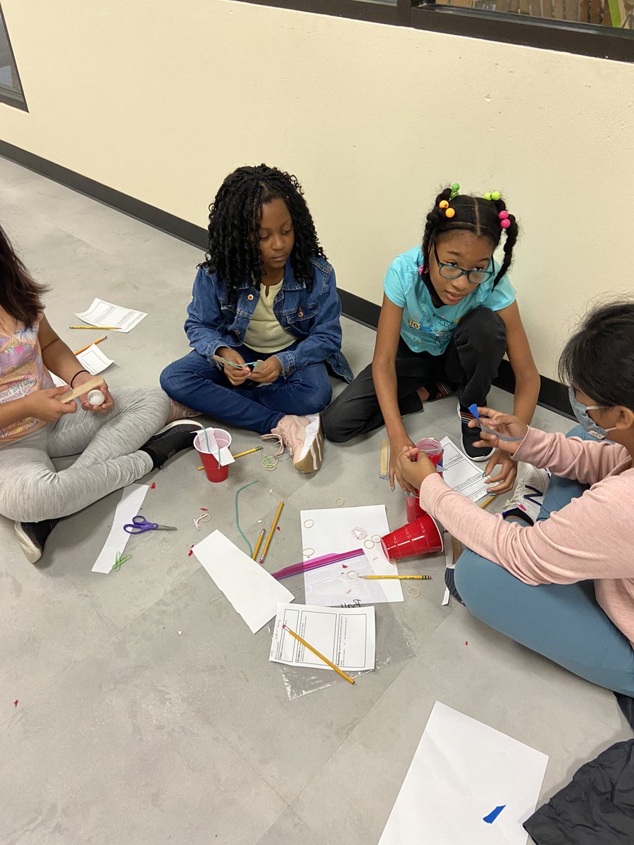 ashleydantzler's tweet photo. First Club Friday was science experiments! Designed ball launching experiment through claims, evidence and reasoning! SO much fun!! @HuffmanHawksPYP #HuffmanByChoice https://t.co/AATllyepsu