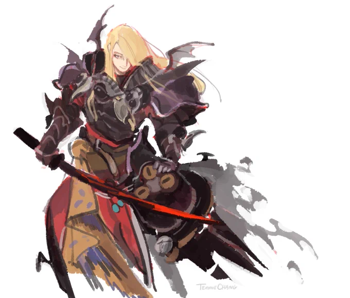 drew a zenos at like 3am (ffxiv fanart) 