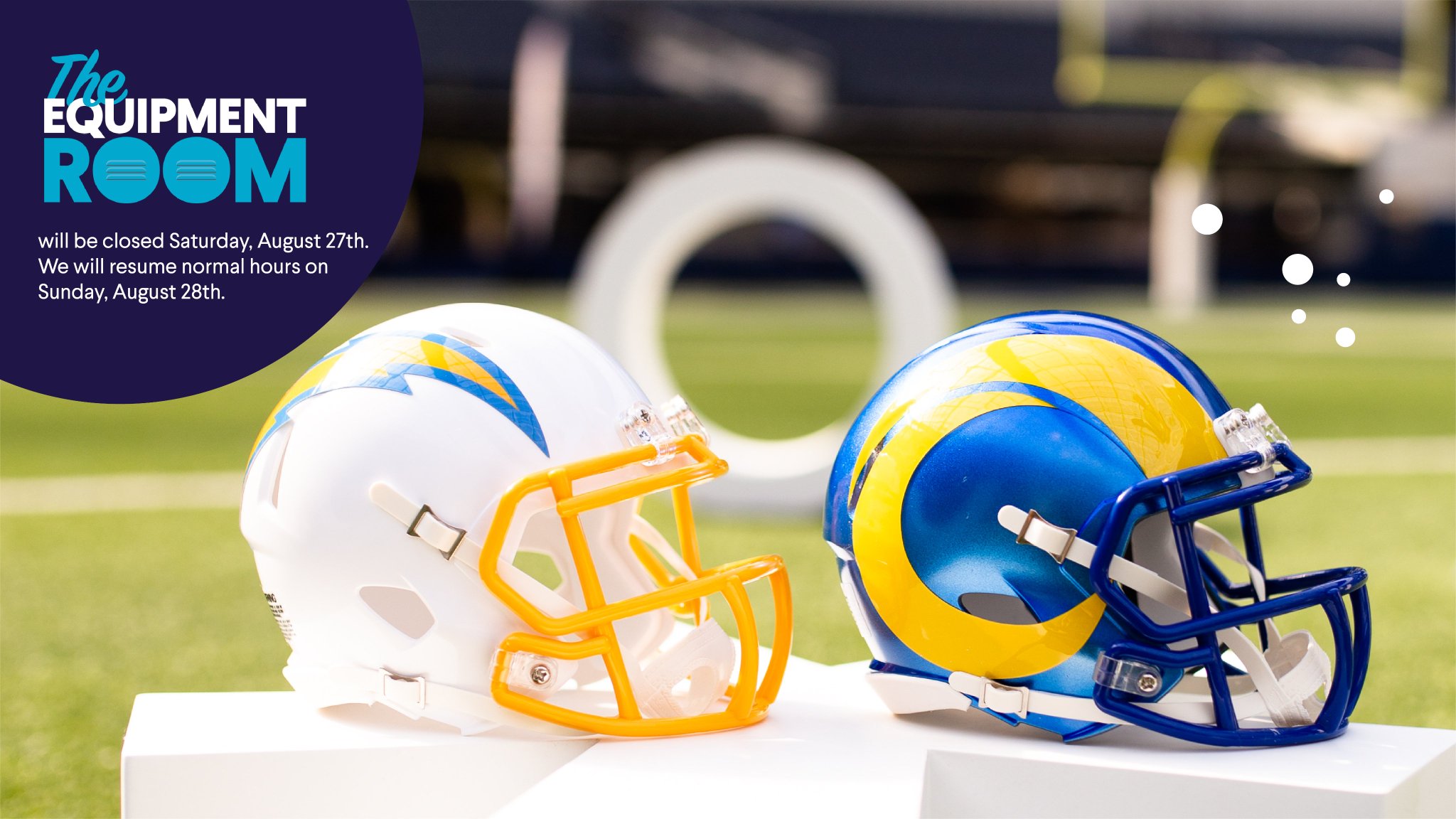 SoFi Stadium on Twitter "The Equipment Room will be closed Saturday