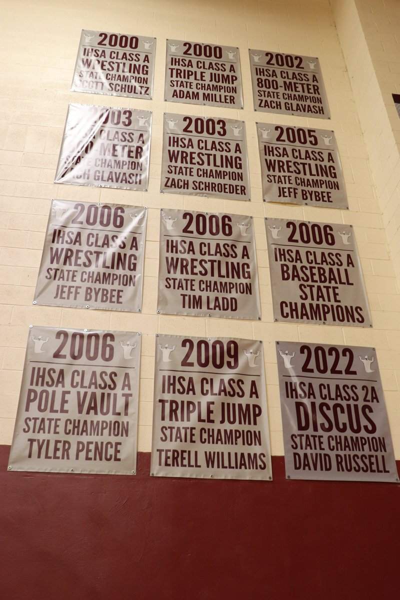 Proud to have our 2022 State Champion as part of the wall of greats in our main gym. Congratulations, David!