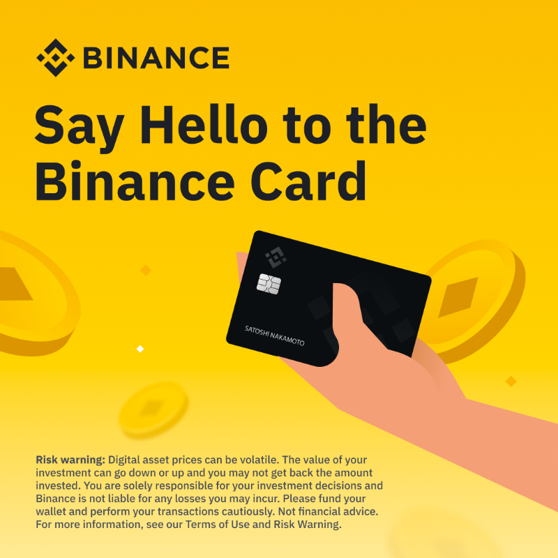 binance's tweet photo. Reasons to get a #Binance Visa Card:
 
🔸 Pay for favourite things using crypto.
🔸 It's accepted at 60m merchants worldwide.
🔸 Zero foreign exchanges fess.
🔸 Up to 8% cashback on purchases.
 
And the rest ⤵️