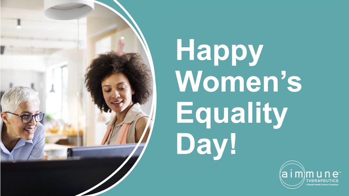 Aimmune proudly supports Women’s Equality Day. It’s our chance to celebrate the achievements of women’s rights activists all over the world, and to recognize the contributions of our own female employees in the fight against food, GI and metabolic-related diseases.