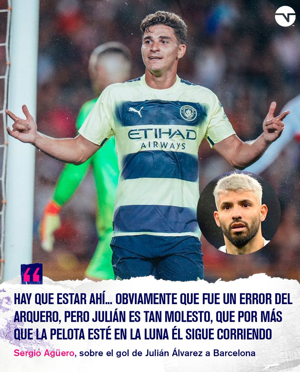 El elogio del Kun Agüero para Julián Álvarez 🙌