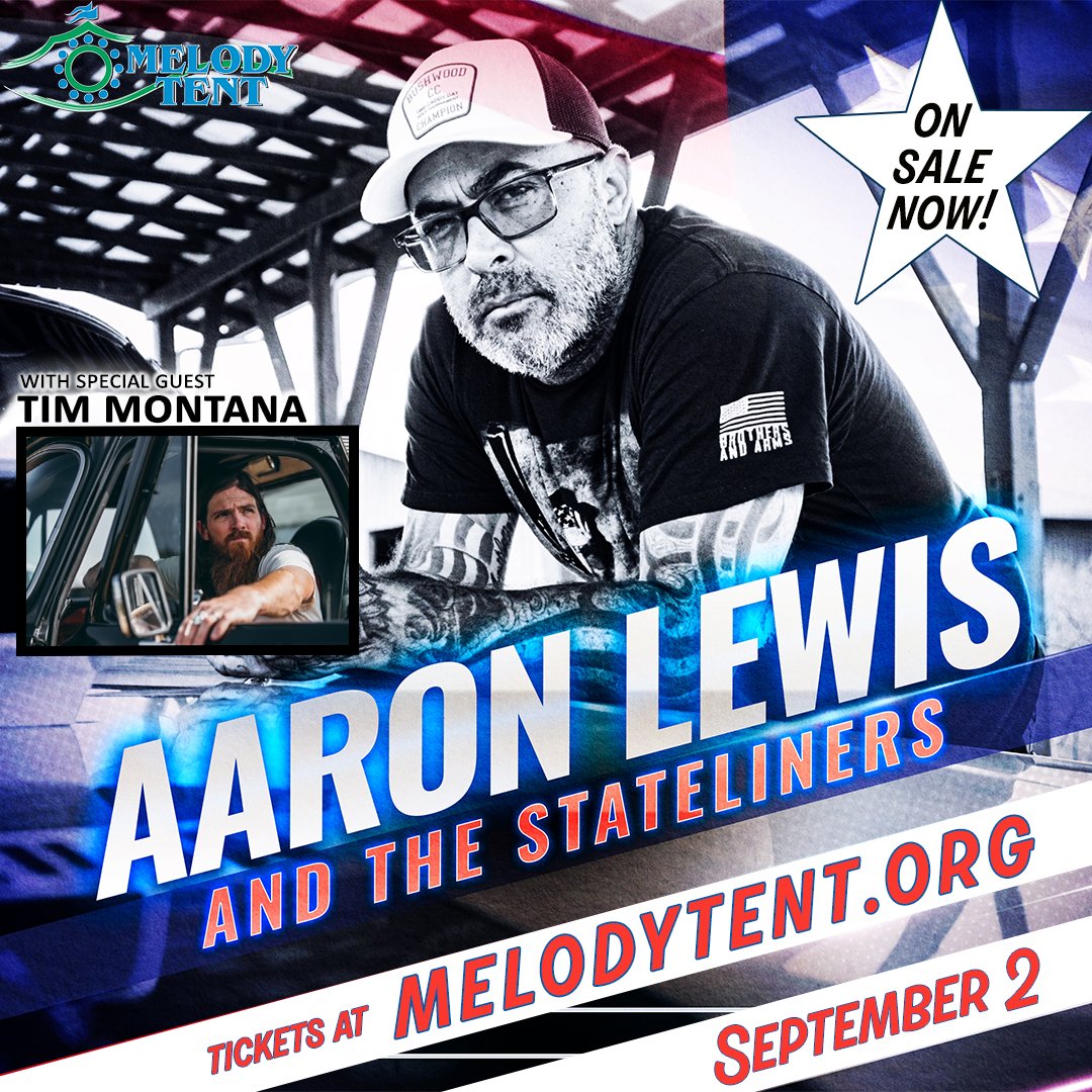 Cape Cod Melody Tent (@ccmelodytent) on Twitter photo 🚨 TONIGHT 🚨
<a href="/Aaronlewismusic/">Aaron Lewis</a> with special guest <a href="/TimMontana/">Tim Montana</a>
Last minute tickets at: melodytent.org
#capecodmelodytent #aaronlewis #tickets #onsale #labordayweekend #livemusic 🚨 TONIGHT 🚨
<a href="/Aaronlewismusic/">Aaron Lewis</a> with special guest <a href="/TimMontana/">Tim Montana</a>
Last minute tickets at: melodytent.org
#capecodmelodytent #aaronlewis #tickets #onsale #labordayweekend #livemusic