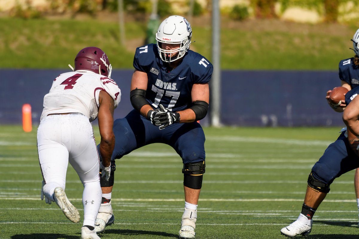 Congrats to OL Mac Hollensteiner, the <a href="/HoyasFB/">Georgetown Football</a> nominee for the 2022 #CampbellTrophy! bit.ly/2SjTchv