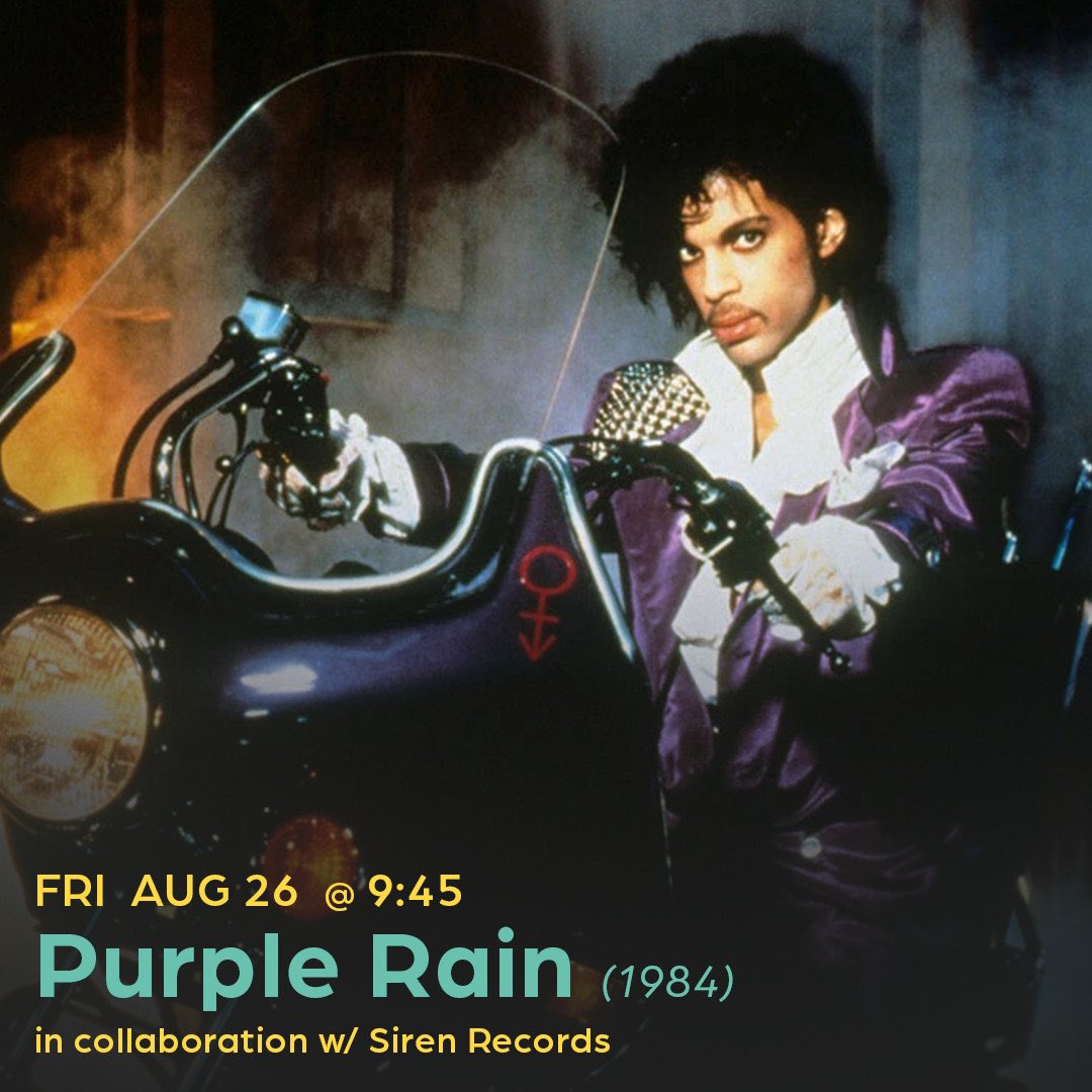 sirenrecords's tweet photo. Tonight! PURPLE RAIN (1984) at @countytheater in collaboration with Siren Records. Tickets available at https://t.co/tDNKyj4b9B Bring your ticket stub to the Garden Bar at Puck before the screening to get 10% off your drinks! #princeandtherevolution #purplerain #purplerainmovie https://t.co/hdNyvg7uvA