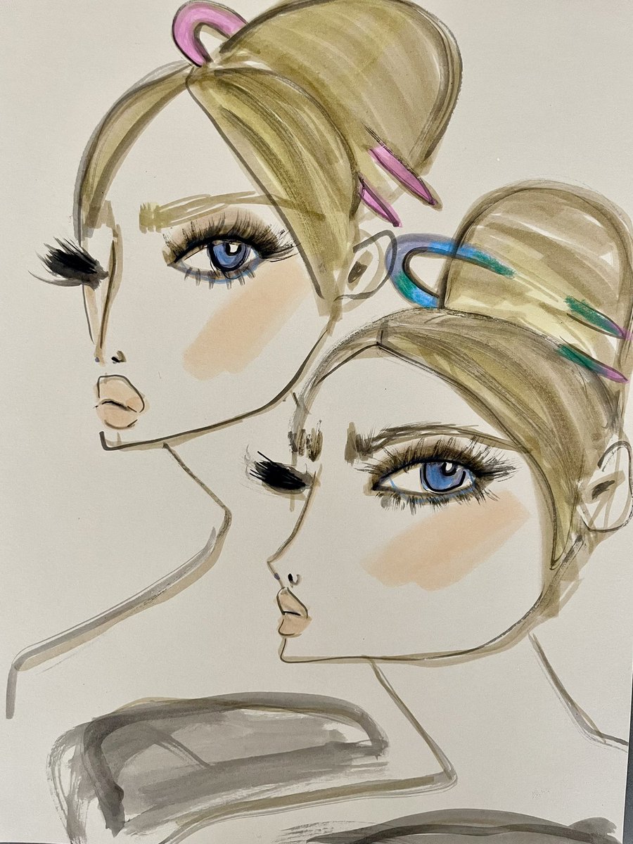 I spy one iridescent <a href="/DeborahPagani/">Deborah Pagani</a> X Sisters hair pin. So excited to send these to Sisters next month 😍