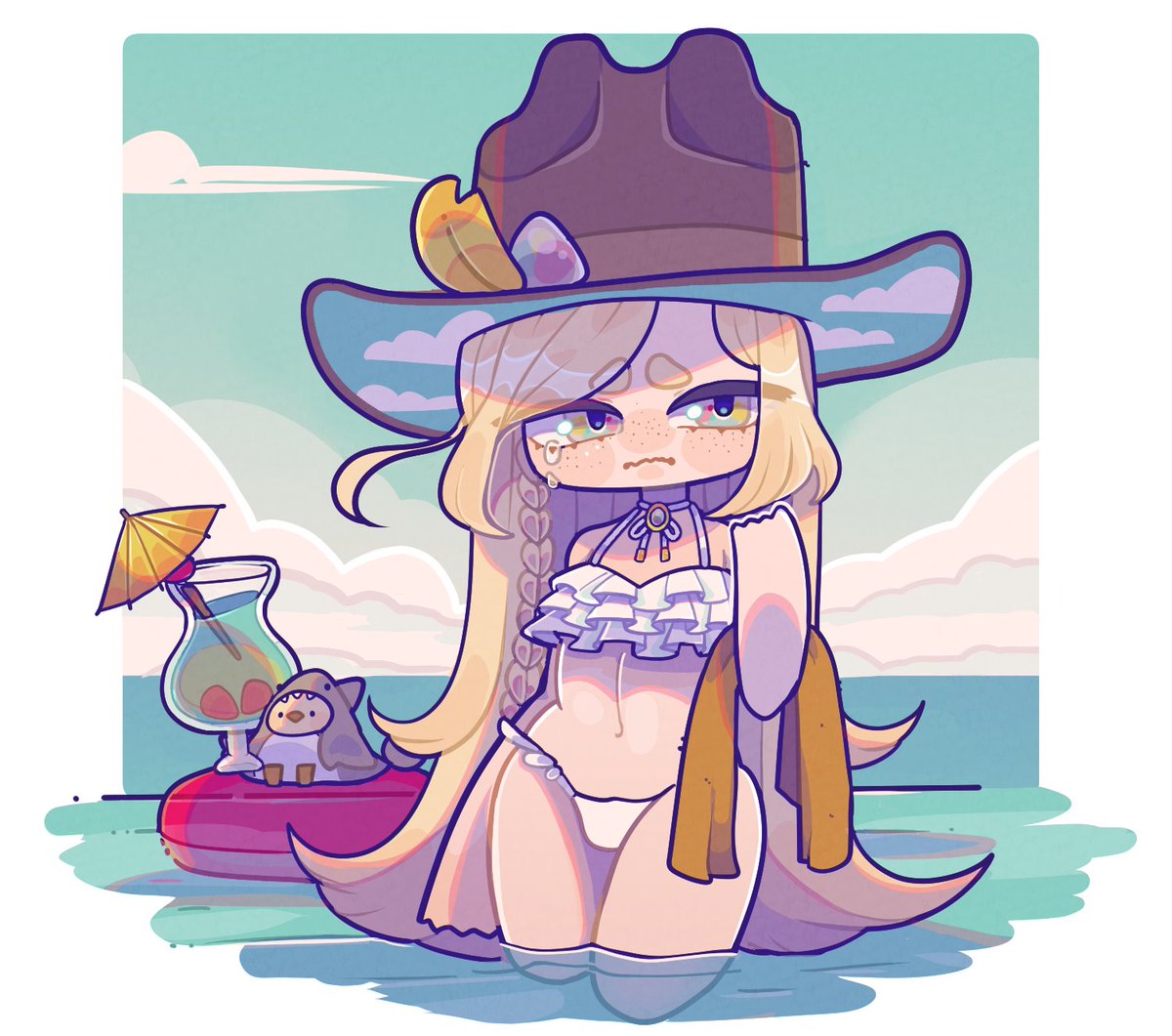 Reiical's tweet photo. This was from last year but goddamn look at soup dressed as a shark https://t.co/YDFS5UDlgW