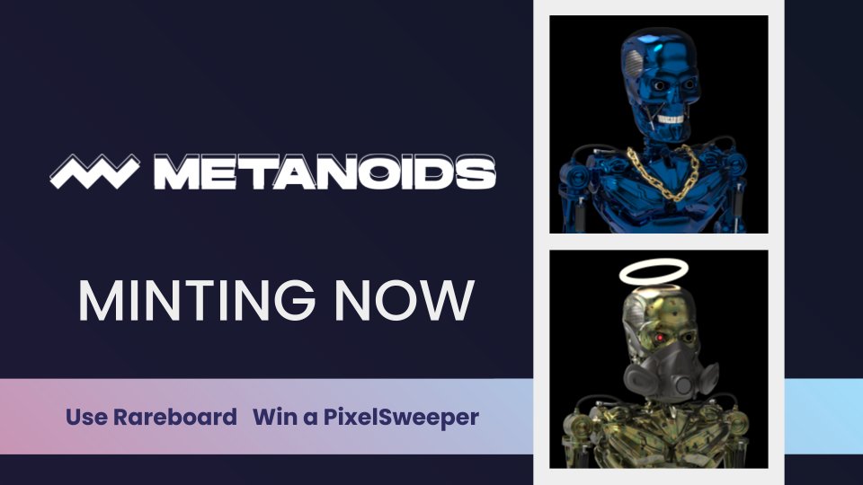 Rareboard's tweet photo. 🚀 @Metanoidbots Mint Open

PvP Fighting Game, where you #NFT is your in game character...

⭐️ 0.2 #BNB Mint Price
⭐️ Mint Open Now
⭐️ https://t.co/ryv9H3BpAH

Game demo  👇 in their telegram in 30 mins
https://t.co/vFOcC9ZaVr https://t.co/WoIHktaqTm