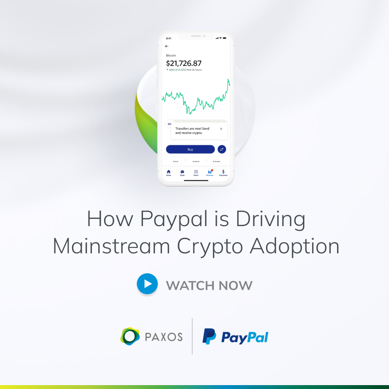 Paxos's tweet photo. We have a great partner in Paxos who has really been with us every step of the way through our crypto journey" - Edwin Aoki, CTO of Blockchain, Crypto, and Digital Currencies, PayPal