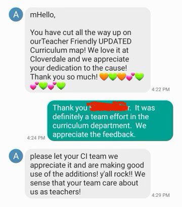 What a wonderful way to end the week! Thanks to the <a href="/LRSD_CI/">LRSD C&I</a> and the teacher teams for your hard on work ur curriculum! Keep your comments &amp; suggestions coming! We are here for you!