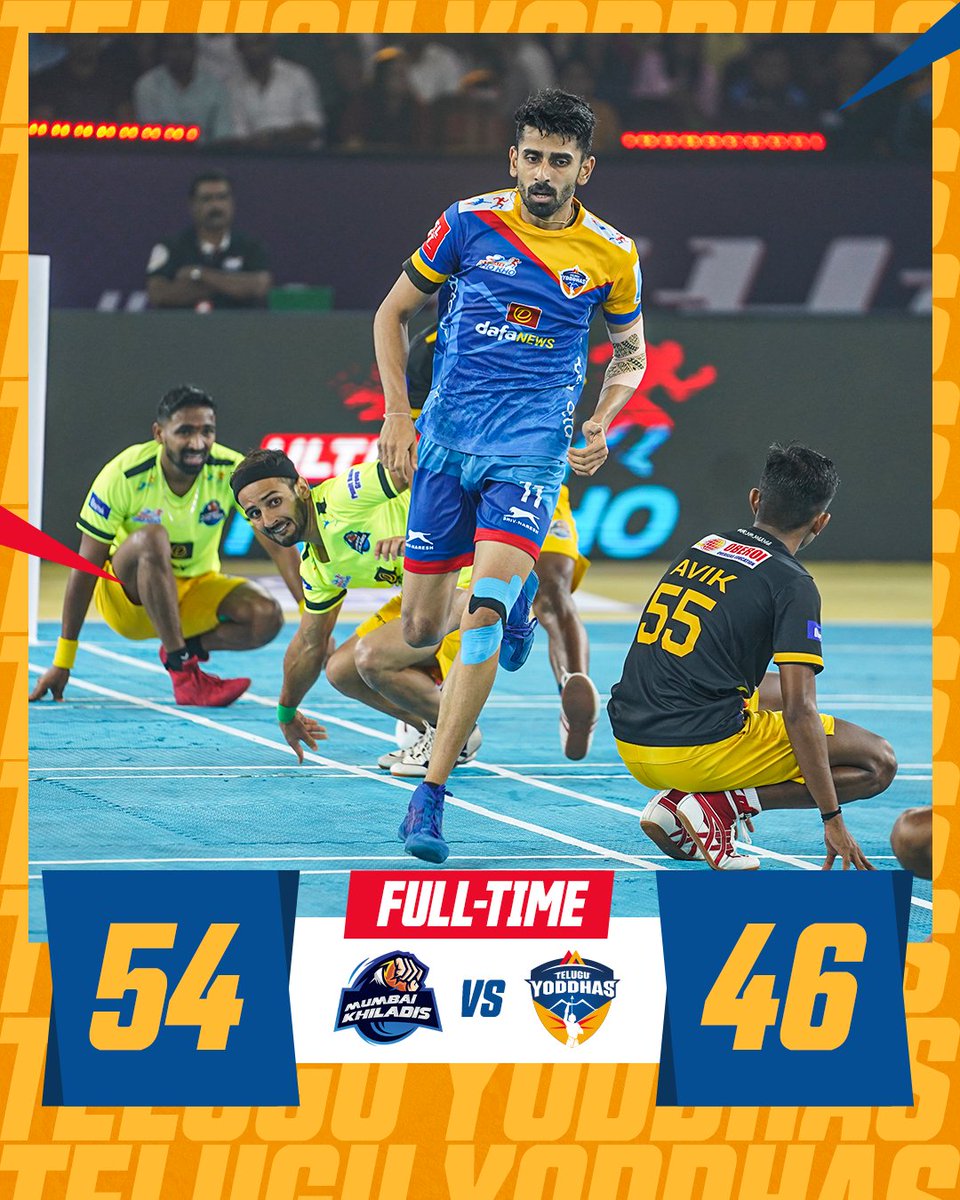 TeluguYoddhas's tweet photo. Was not our night in Pune 💔
But it's going to be 🆙 and above here on 👊
#MKvTY #LetsKhoYoddhas #YoddhasHum #AbKhoHoga #UltimateKhoKho #GMRGroup #GMRSports https://t.co/DtFnsiFUJ9