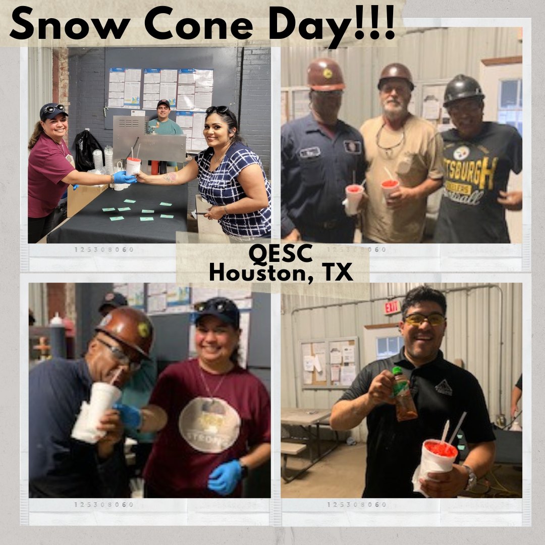 temperform's tweet photo. We had a great day enjoying some snow cones at QESC, at our Texas facility.
¡Hemos estado disfrutando el día con un poco de conos de hielo!
#snowcones #conosdehielo #fundayatwork https://t.co/fpRjmAsdpy